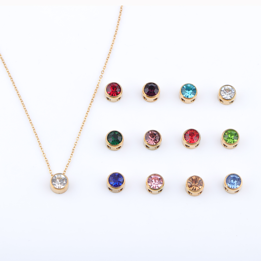 الفولاذ المقاوم للصدأ 12 جوهرة - مراجعة Birth Flower Necklace وسعره