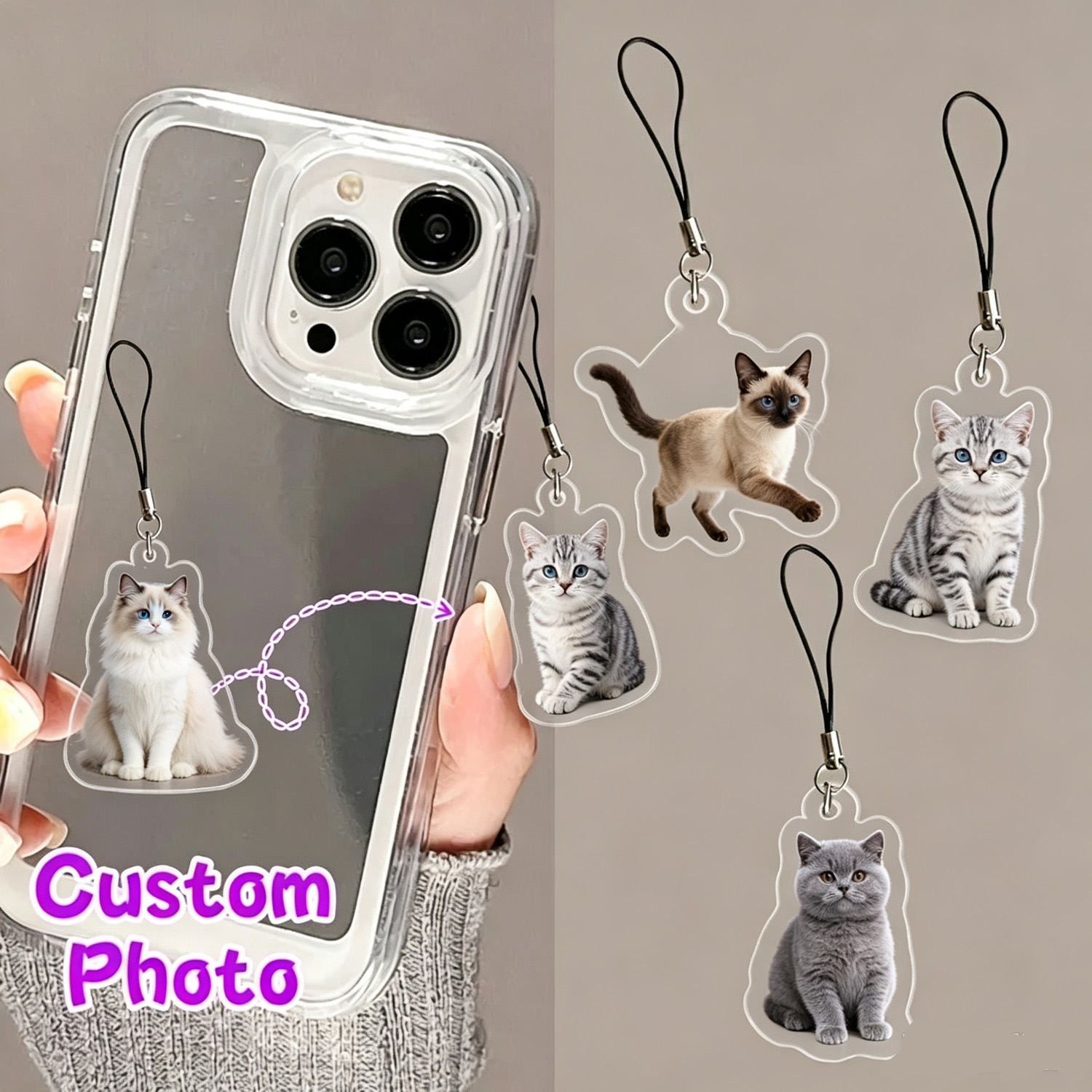 قلادة هاتف بصورة حيوان أليف مخ - مراجعة Pet Portrait Custom وسعره