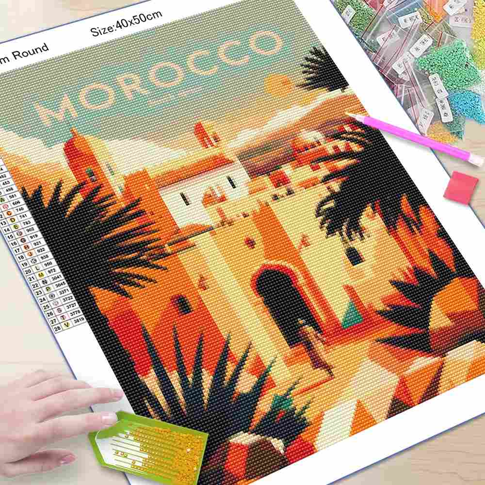 مجموعة الرسم بالألماس الإبداعي - مراجعة Photo Mosaic Print وسعره