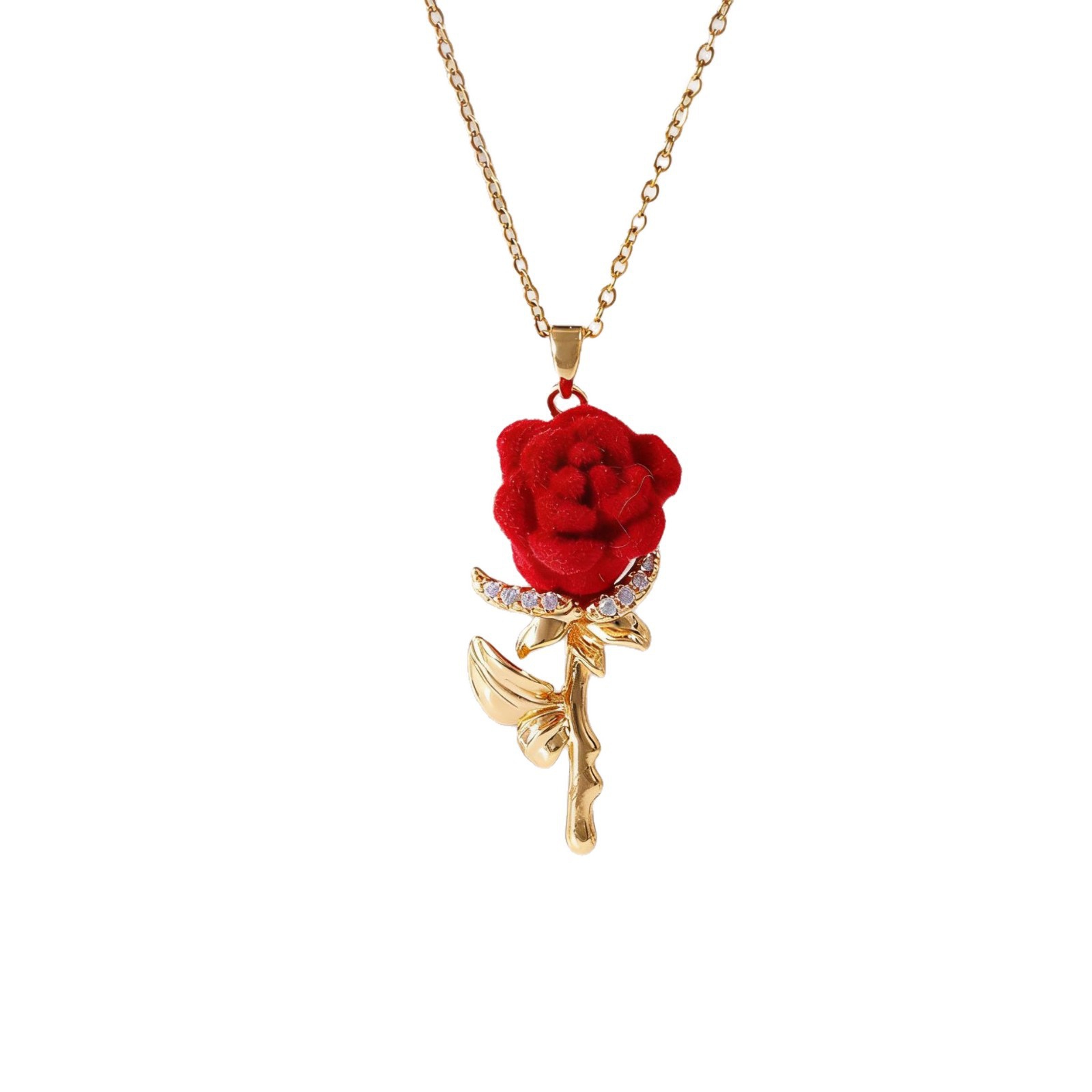 قلادة وردة نسائية بتصميم فرنسي - مراجعة Birth Flower Necklace وسعره