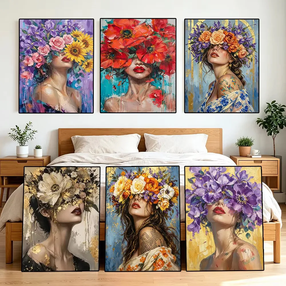 لوحة ماسية تجريدية لامرأة مع ز - مراجعة Photo Mosaic Print وسعره