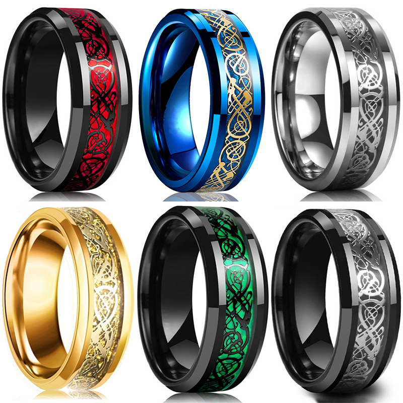 موضة 8 مللي متر الرجال الفولاذ - مراجعة Initial Ring Custom وسعره